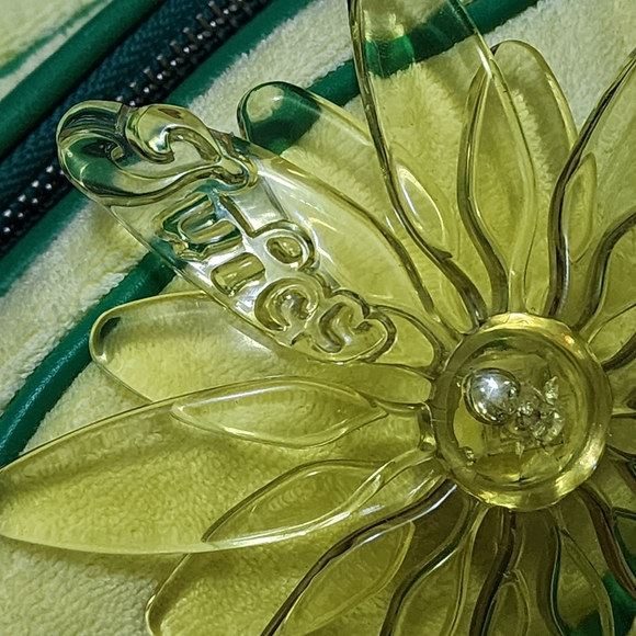 SEND OFFERS Y2K Juicy Couture Green Yellow Velour Bowler Satchel Bag Velvet 2002 - Picture 17 of 17